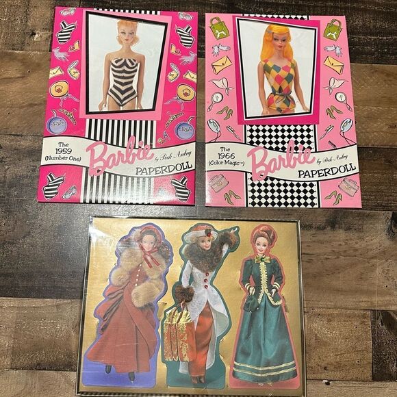 Barbie Paper Dolls and Embossed Cards - Picture 1 of 8